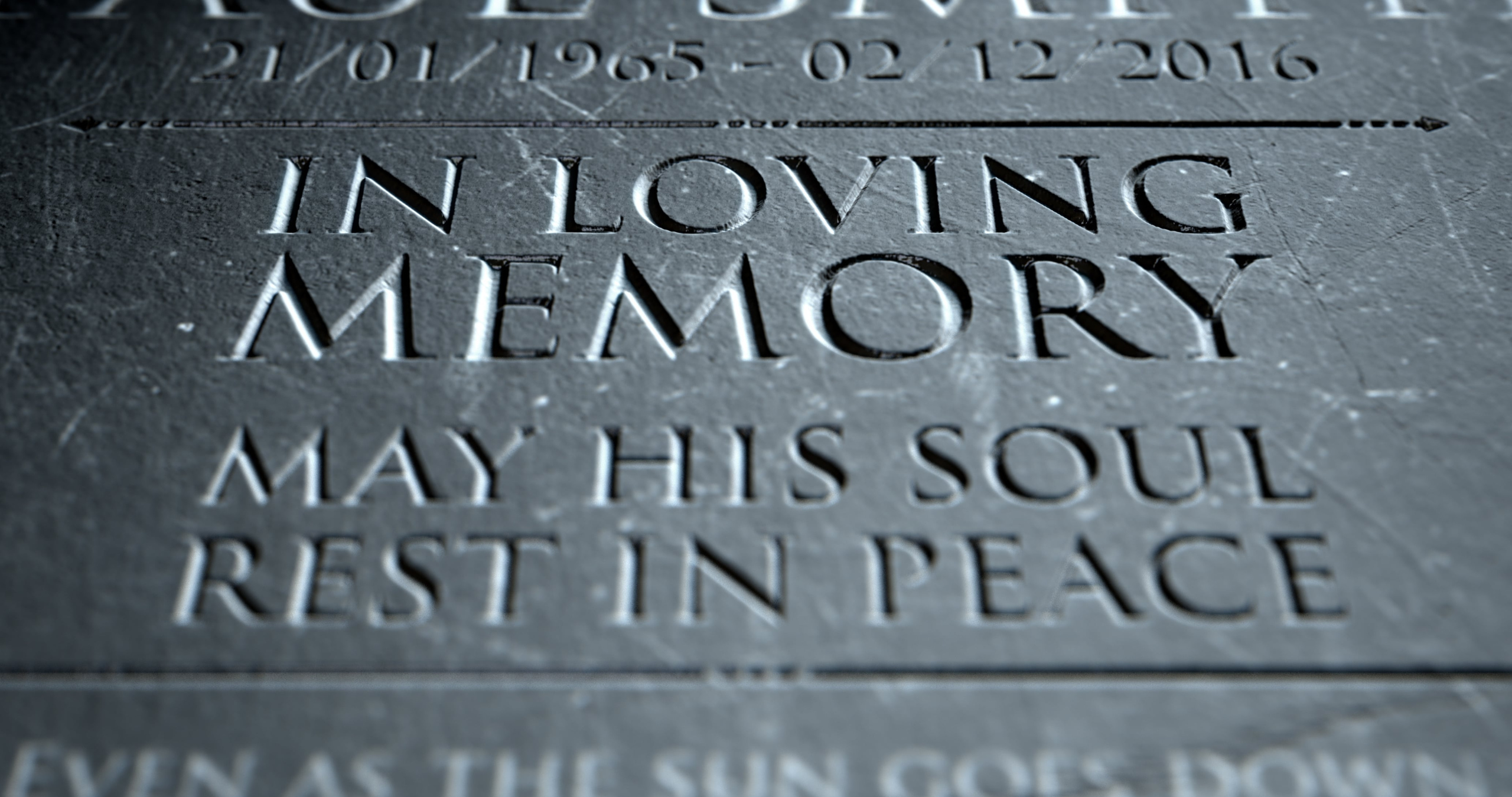 Gravestone In Loving Memory